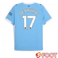 Maillot De Foot Manchester City (Kevin De Bruyne 17) Domicile Bleu 2025/2026
