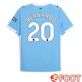 Maillot De Foot Manchester City (Bernardo Silva 20) Domicile Bleu 2025/2026