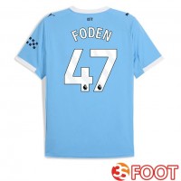 Maillot De Foot Manchester City (Phil Foden 47) Domicile Bleu 2025/2026