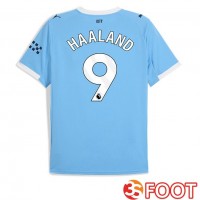 Maillot De Foot Manchester City (Erling Haaland 9) Domicile Bleu 2025/2026 Maillot De Foot Manchester City (Erling Haaland 9) Domicile Bleu 2025/2026