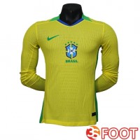 Maillot Equipe Foot Bresil Manches Longues Domicile 2025/2026