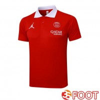 Polo Foot Jordan Paris PSG Rouge 2025/2026