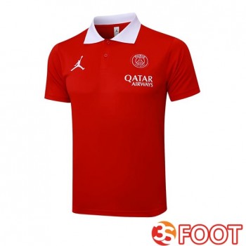 Polo Foot Jordan Paris PSG Rouge 2025/2026