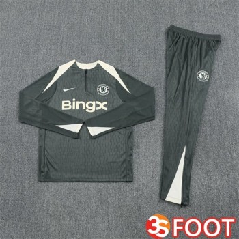 Ensemble Survetement De Foot FC Chelsea Vert 2025/2026