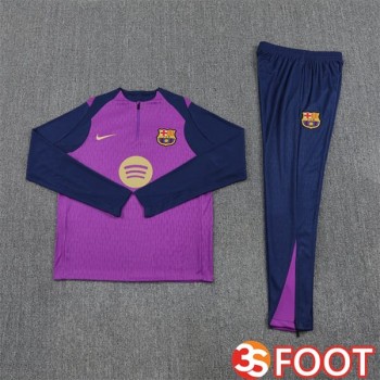 Ensemble Survetement De Foot FC Barcelone Pourpre 2025/2026