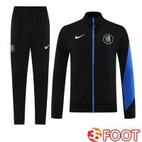 Ensemble Veste Survetement De Foot FC Chelsea Noir 2025/2026