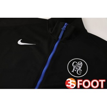 Ensemble Veste Survetement De Foot FC Chelsea Noir 2025/2026