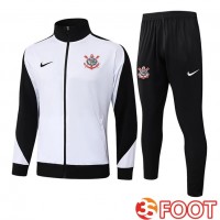 Ensemble Veste Survetement De Foot Corinthians Blanc 2025/2026