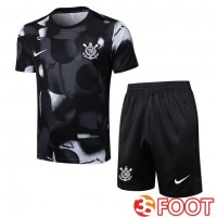 Ensemble Training T-Shirts Corinthians + Shorts Noir 2025/2026
