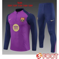 Ensemble Survetement De Foot FC Barcelone Enfant Pourpre 2025/2026