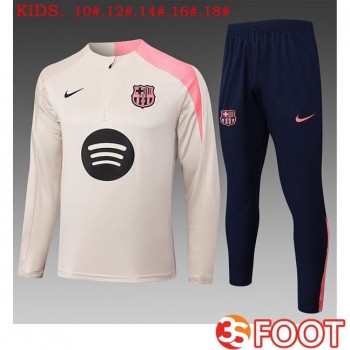Ensemble Survetement De Foot FC Barcelone Enfant Jaune 2025/2026