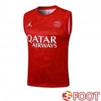 Gilet Foot Jordan Paris PSG Rouge 2025/2026