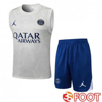 Gilet Foot Jordan Paris PSG + Shorts Gris 2025/2026