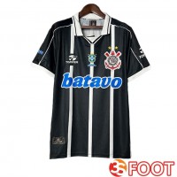 Maillot De Foot Corinthians Retro Exterieur Noir Blanc 1999-2000