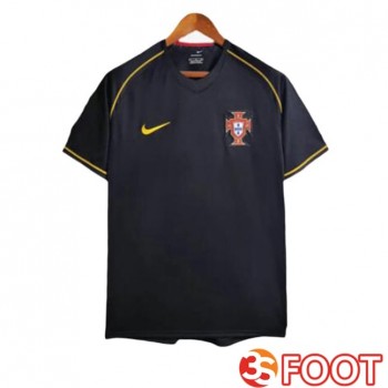 Maillot De Foot Portugal Retro Exterieur Noir 2006