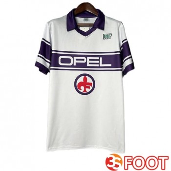 Maillot De Foot ACF Fiorentina Retro Exterieur Blanc 1983-1985