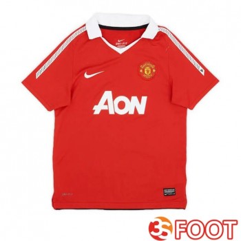 Maillot De Foot Manchester United Retro Domicile Rouge 2010-2011
