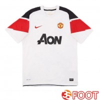 Maillot De Foot Manchester United Retro Exterieur Blanc 2010-2011