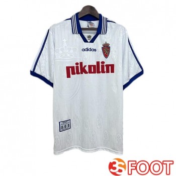 Maillot De Foot Real Zaragoza Retro Domicile Blanc 1997-1998