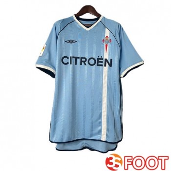Maillot De Foot Celta Vigo Retro Domicile Bleu 2001-2002
