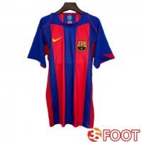 Maillot De Foot FC Barcelone Retro Domicile Bleu Rouge 2004-2005