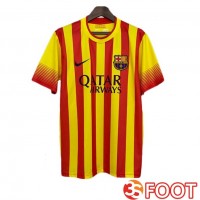 Maillot De Foot FC Barcelone Retro Exterieur Jaune Rouge 2013-2014
