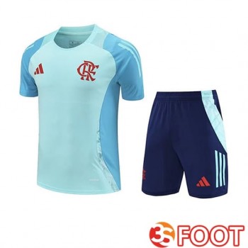 Ensemble Training T-Shirts Flamengo Enfant Vert/Bleu 2025/2026