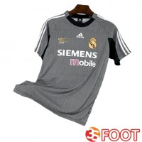 Maillot De Foot Real Madrid Retro Gardien De But Gris 2002/2003