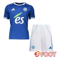 Maillot De Foot RC Strasbourg Alsace Enfant Domicile Bleu 2025/2026