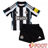 Maillot De Foot Newcastle United Enfant Domicile Blanc Noir 2025/2026