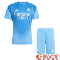 Maillot De Foot Real Madrid Enfant Gardien De but Bleu 2025/2026