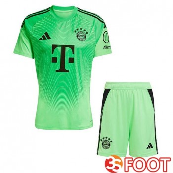 Maillot De Foot Bayern Munich Enfant Gardien De but Vert 2025/2026