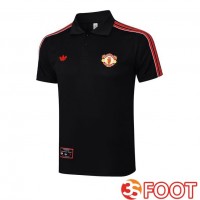 Polo Foot Manchester United Noir 2025/2026