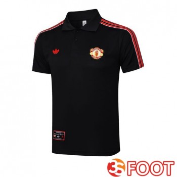 Polo Foot Manchester United Noir 2025/2026