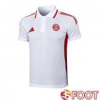 Polo Foot Bayern Munich Blanc 2025/2026