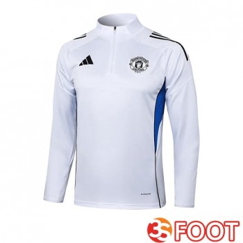 Training Sweatshirt Manchester United Blanc 2025/2026