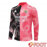 Training Sweatshirt Real Madrid Rose Noir 2025/2026
