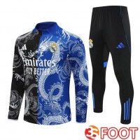 Training Sweatshirt Real Madrid Noir Bleu 2025/2026