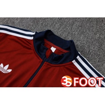 Ensemble Survetement De Foot Arsenal Rouge 2025/2026