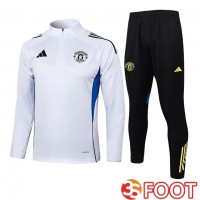Ensemble Survetement De Foot Manchester United Blanc 2025/2026