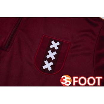 Ensemble Survetement De Foot AFC Ajax Rouge 2025/2026