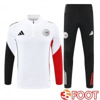 Ensemble Survetement De Foot AFC Ajax Blanc 2025/2026