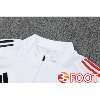 Ensemble Survetement De Foot AFC Ajax Blanc 2025/2026