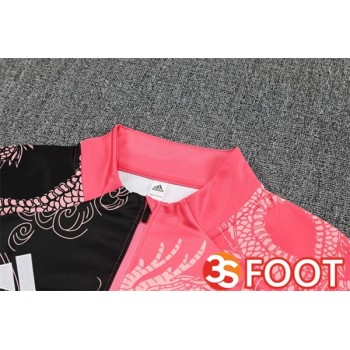 Ensemble Survetement De Foot Real Madrid Rose Noir 2025/2026