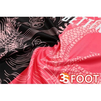 Ensemble Survetement De Foot Real Madrid Rose Noir 2025/2026