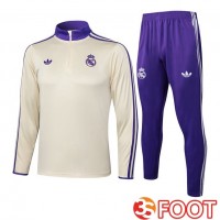 Ensemble Survetement De Foot Real Madrid Jaune 2025/2026