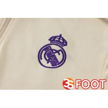 Ensemble Survetement De Foot Real Madrid Jaune 2025/2026
