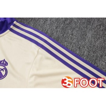 Ensemble Survetement De Foot Real Madrid Jaune 2025/2026