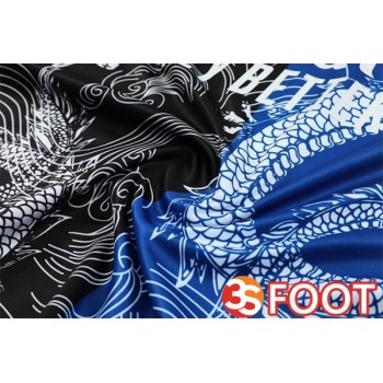 Ensemble Survetement De Foot Real Madrid Noir Bleu 2025/2026