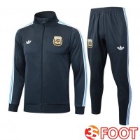 Ensemble Veste Survetement De Foot Argentine Gris 2025/2026